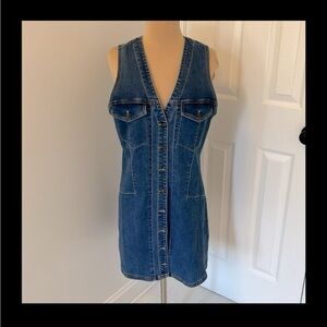 free people denim dress